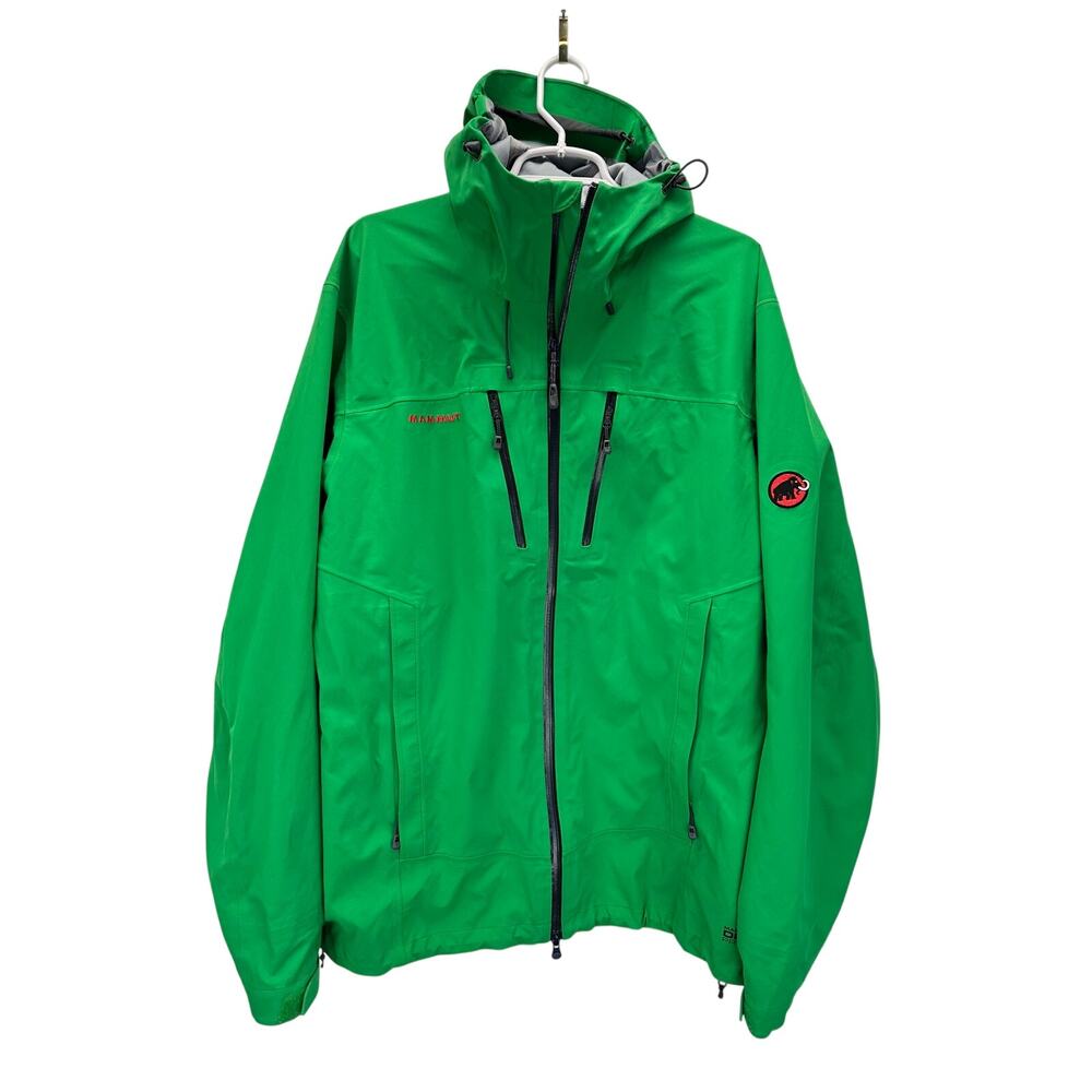 Mammut Jacket Men's Green XL Hooded Dry Tech Premium